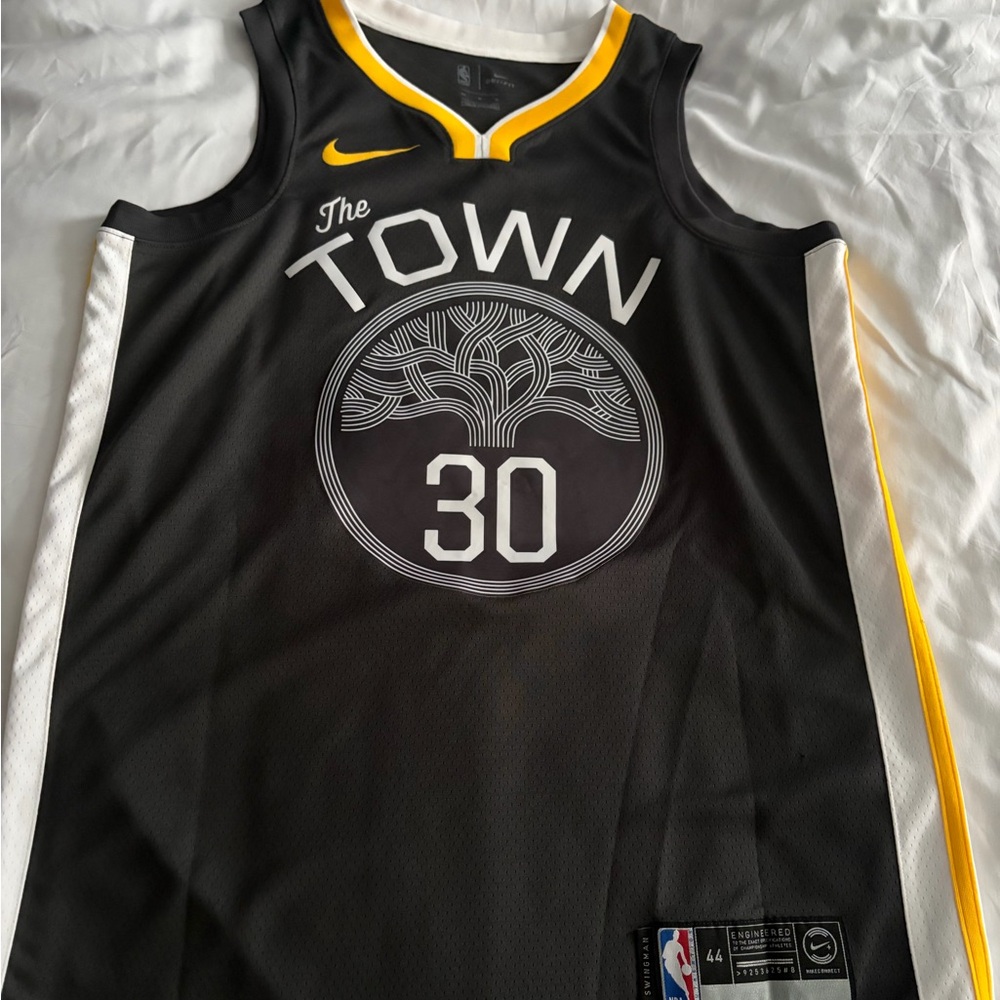 NBA Golden State Warriors Stephen Curry Black Alternate Basketball Jersey